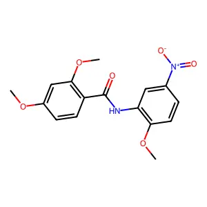 2,4-dimethoxy-N-(2-methoxy-5-nitrophenyl)benzamide structure