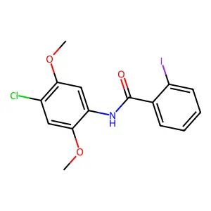 N-(4-chloro-2,5-dimethoxyphenyl)-2-iodobenzamide structure
