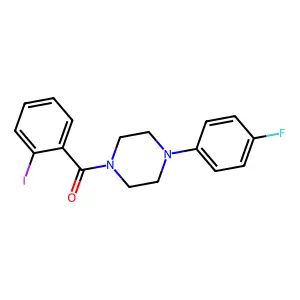 (4-(4-Fluorophenyl)piperazin-1-yl)(2-iodophenyl)methanone structure