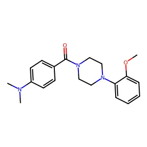 (4-Dimethylamino-phenyl)-[4-(2-methoxy-phenyl)-piperazin-1-yl]-methanone structure