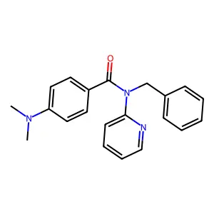 N-benzyl-4-(dimethylamino)-N-(pyridin-2-yl)benzamide structure