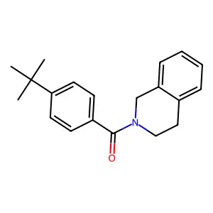(4-tert-butylphenyl)(3,4-dihydroisoquinolin-2(1H)-yl)methanone structure