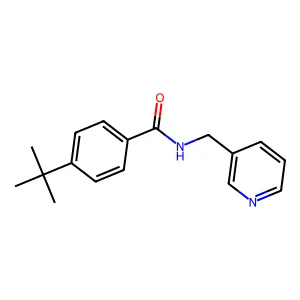 4-tert-butyl-N-(pyridin-3-ylmethyl)benzamide structure