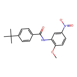 4-tert-butyl-N-(2-methoxy-5-nitrophenyl)benzamide structure
