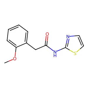 2-(2-Methoxyphenyl)-N-(1,3-thiazol-2-yl)acetamide structure