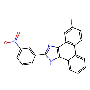 5-iodo-2-(3-nitrophenyl)-1H-phenanthro[9,10-d]imidazole structure