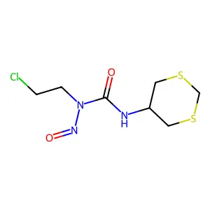 Urea, 1-(2-chloroethyl)-3-(m-dithian-5-yl)-1-nitroso- structure