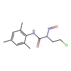 Urea, N-(2-chloroethyl)-N-nitroso-N'-(2,4,6-trimethylphenyl)- structure