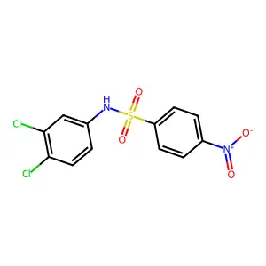 N-(3,4-dichlorophenyl)-4-nitrobenzenesulfonamide structure