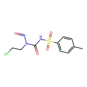 Urea, 1-(2-chloroethyl)-1-nitroso-3-(p-tolylsulfonyl)- structure