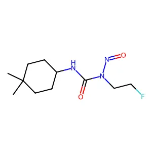 Urea, N'-(4,4-dimethylcyclohexyl)-N-(2-fluoroethyl)-N-nitroso- structure