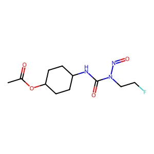 Urea, 3-(4-acetoxycyclohexyl)-1-(2-fluoroethyl)-1-nitroso- structure