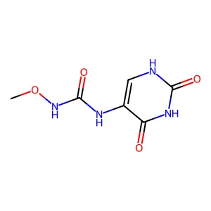 4(3H)-Pyrimidinone, 6-amino-2-methoxy-3-methyl-5-(beta-L-xylopyranosylamino)- structure