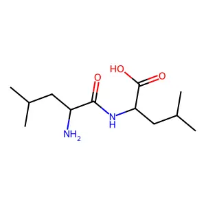 L-leucyl-L-leucine structure