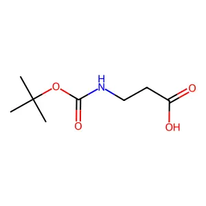 N-((1,1-dimethylethoxy)carbonyl)-beta-alanine structure