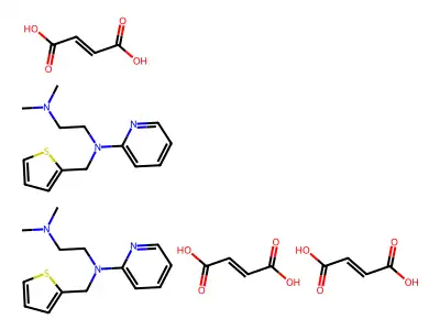 Methapyrilene fumarate structure