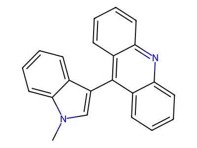9-(1-Methyl-1H-indol-3-yl)acridine structure