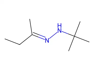 2-Butanone, (1,1-dimethylethyl)hydrazone structure