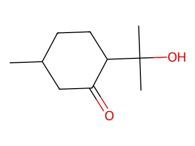 8-Hydroxy-p-menthan-3-one structure