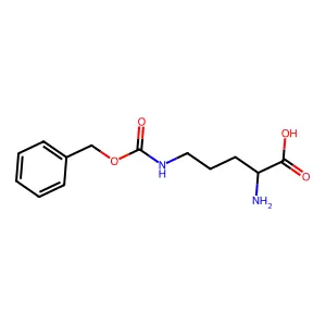 N5-benzyloxycarbonyl-L-ornithine structure