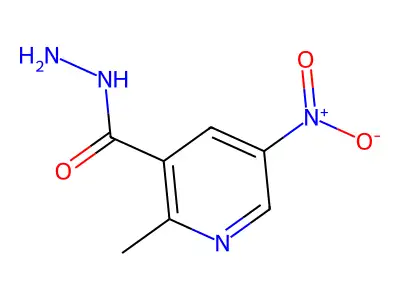 2-Methyl-5-nitronicotinohydrazide structure
