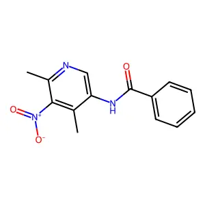 N-(4,6-Dimethyl-5-nitro-3-pyridinyl)benzamide structure