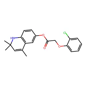 2,2,4-Trimethyl-1,2-dihydroquinolin-6-YL 2-(2-chlorophenoxy)acetate structure