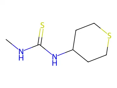 Thiourea, N-methyl-N'-(tetrahydro-2H-thiopyran-4-yl)- structure
