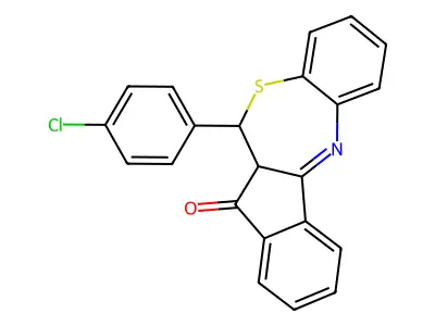 11-(4-Chlorophenyl)-11,11a-dihydroindeno[2,1-c][1,5]benzothiazepin-12-one structure