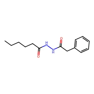 N'-(2-phenylacetyl)hexanehydrazide structure