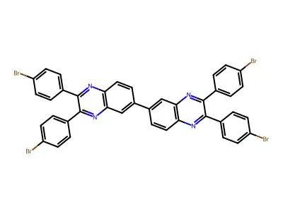6,6'-Biquinoxaline, 2,2',3,3'-tetrakis(4-bromophenyl)- structure