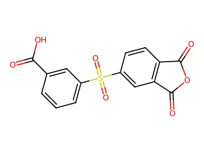 3-[(1,3-Dioxoisobenzofuran-5-yl)sulfonyl]benzoic acid structure