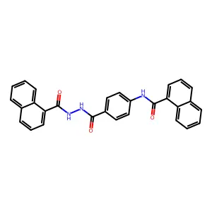 N-[4-[(naphthalene-1-carbonylamino)carbamoyl]phenyl]naphthalene-1-carboxamide structure