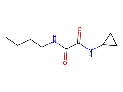 N-butyl-N'-cyclopropyloxamide structure