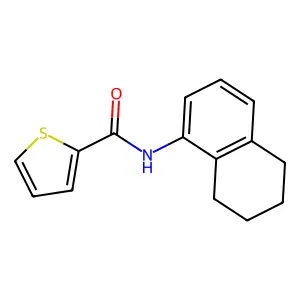 N-(5,6,7,8-tetrahydronaphthalen-1-yl)thiophene-2-carboxamide structure