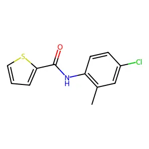 N-(4-chloro-2-methylphenyl)thiophene-2-carboxamide structure