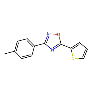 3-(4-Methylphenyl)-5-(thiophen-2-yl)-1,2,4-oxadiazole structure