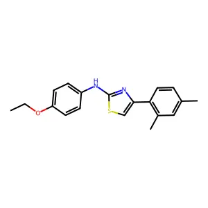 4-(2,4-dimethylphenyl)-N-(4-ethoxyphenyl)-1,3-thiazol-2-amine structure