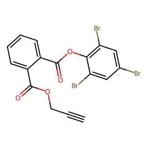 2-Propyn-1-yl 2,4,6-tribromophenyl phthalate structure