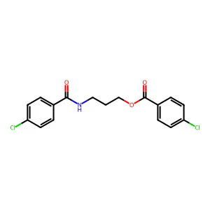 3-(4-Chlorobenzamido)propyl 4-chlorobenzoate structure