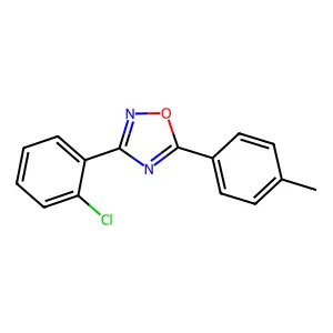 3-(2-Chlorophenyl)-5-(4-methylphenyl)-1,2,4-oxadiazole structure
