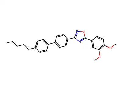 5-(3,4-Dimethoxyphenyl)-3-[4-(4-pentylphenyl)phenyl]-1,2,4-oxadiazole structure
