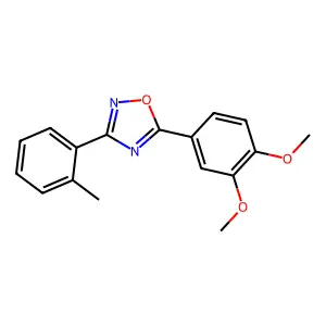 5-(3,4-Dimethoxyphenyl)-3-(2-methylphenyl)-1,2,4-oxadiazole structure