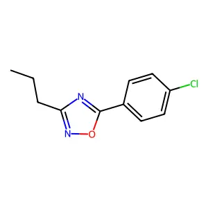 5-(4-Chlorophenyl)-3-propyl-1,2,4-oxadiazole structure