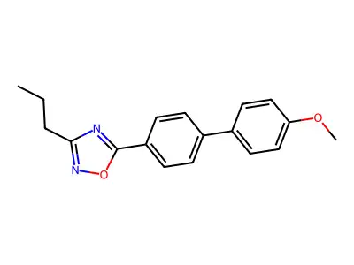 5-(4'-Methoxybiphenyl-4-yl)-3-propyl-1,2,4-oxadiazole structure