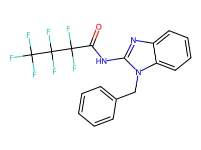 Butanamide, N-(1-benzyl-2-benzimidazolyl)-2,2,3,3,4,4,4-heptafluoro- structure