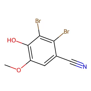 2,3-Dibromo-4-hydroxy-5-methoxybenzonitrile structure