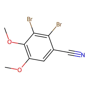 2,3-Dibromo-4,5-dimethoxybenzonitrile structure