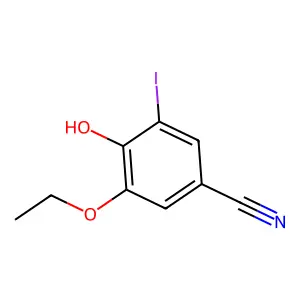 3-Ethoxy-4-hydroxy-5-iodobenzonitrile structure