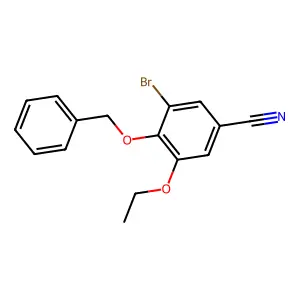 4-(苄氧基)-3-溴-5-乙氧基苯甲腈 structure